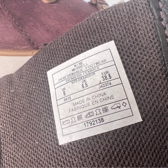 Merrell Eventyr Peak waterproof wine tall boot - Picture 9 of 10